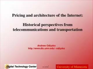 Andrew Odlyzko http.//www.dtc.umn.edu/~odlyzko