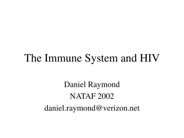 the immune system and hiv