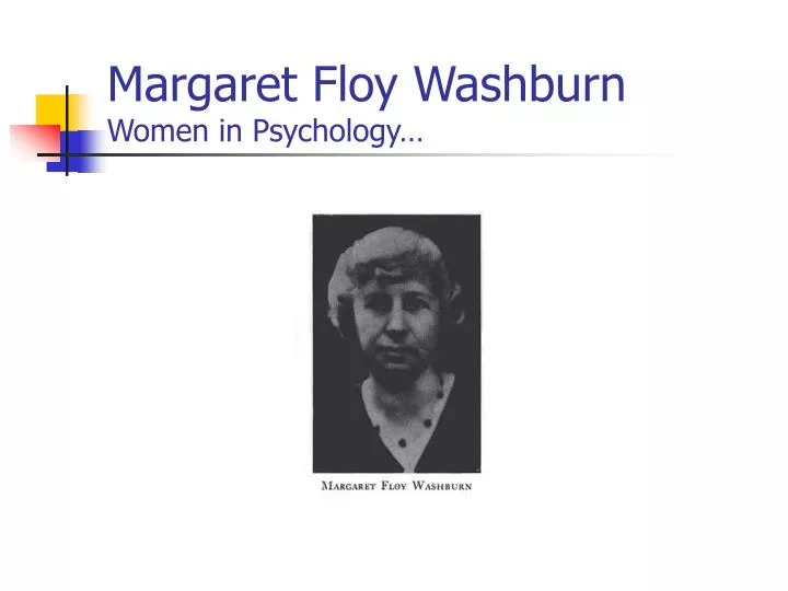 margaret floy washburn women in psychology