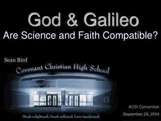 God &amp; Galileo