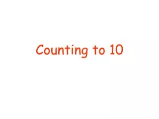 Counting to 10