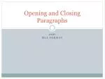 Opening and Closing Paragraphs - slide 1