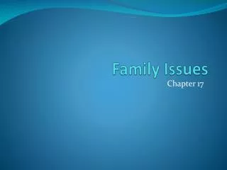 Family Issues