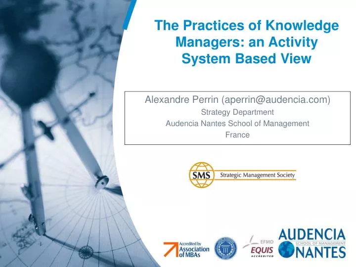 the practices of knowledge managers an activity system based view