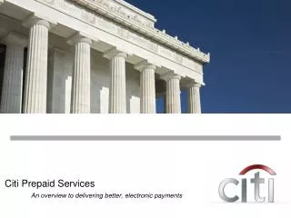 Citi Prepaid Services