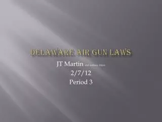 Delaware Air gun laws