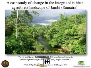 A case study of change in the integrated rubber agroforest landscape of Jambi (Sumatra)