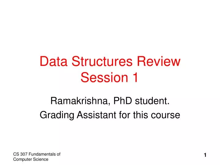 data structures review session 1