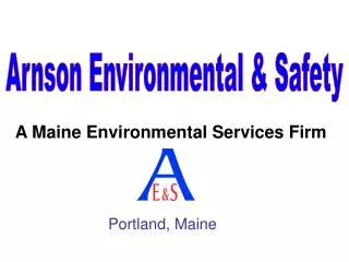 A Maine Environmental Services Firm