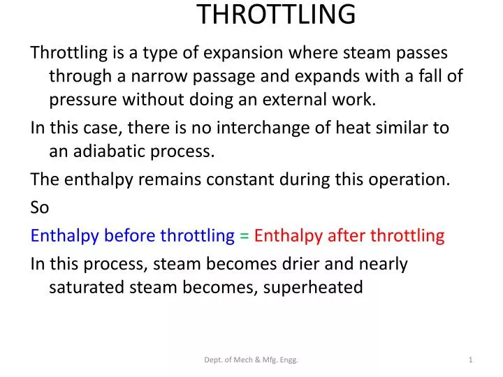 throttling