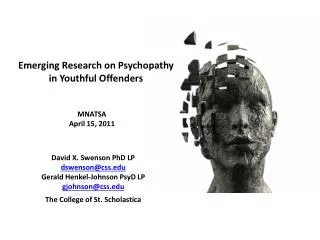 Emerging Research on Psychopathy in Youthful Offenders