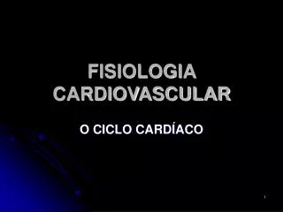 fisiologia cardiovascular