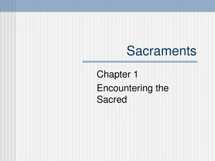 sacraments