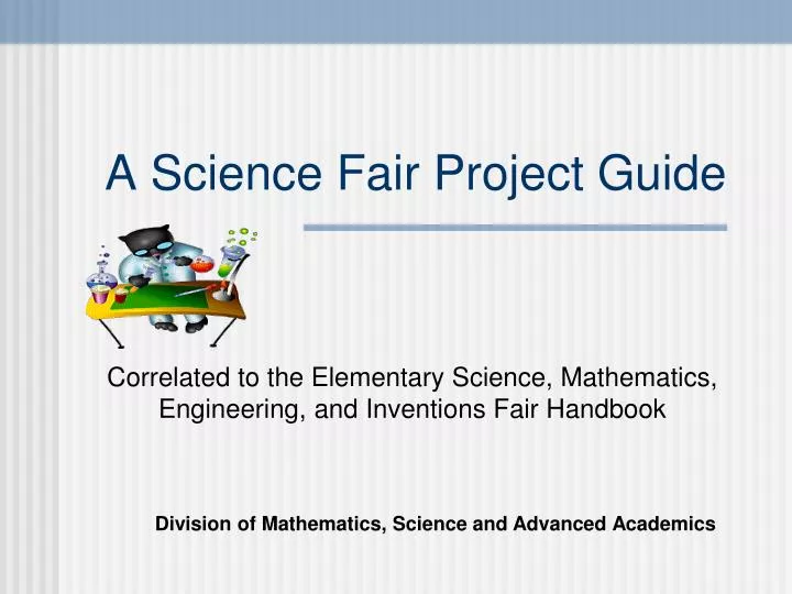 a science fair project guide