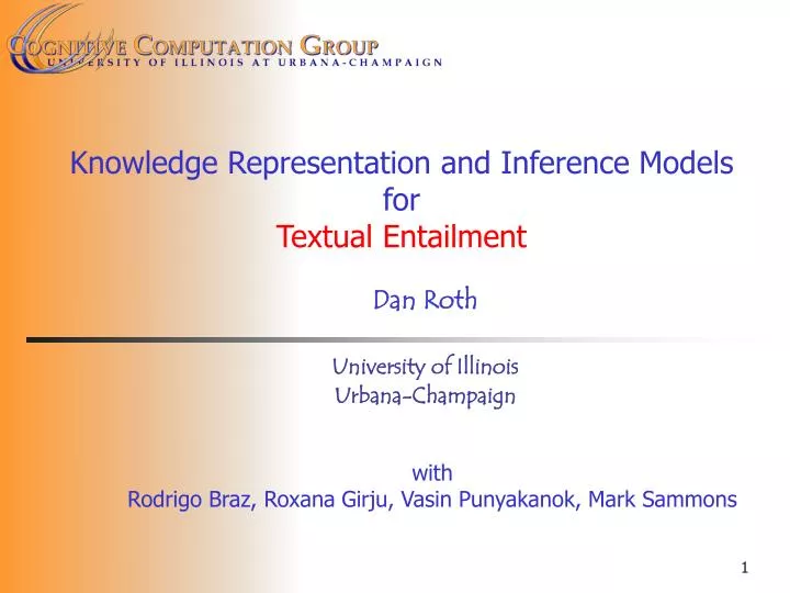 knowledge representation and inference models for textual entailment