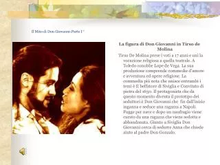 il mito di don giovanni parte i
