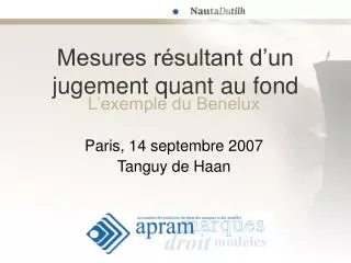 mesures r sultant d un jugement quant au fond