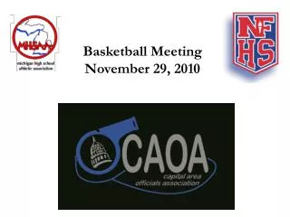 Basketball Meeting November 29, 2010