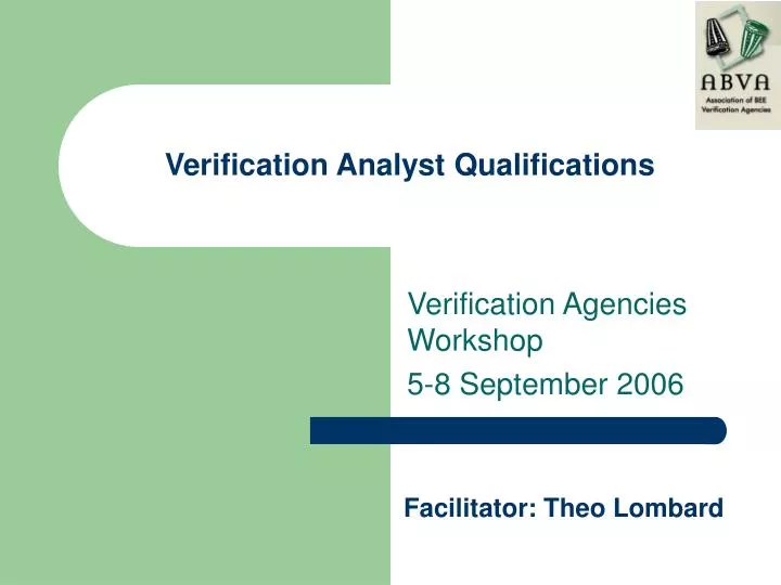 verification analyst qualifications