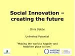 Social Innovation – creating the future - slide 1