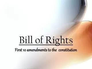 Bill of Rights