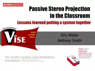 Passive Stereo Projection in the Classroom