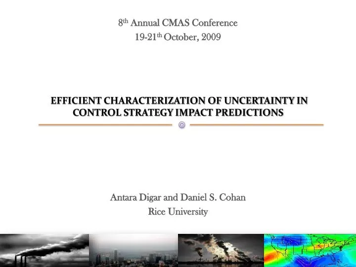 efficient characterization of uncertainty in control strategy impact predictions