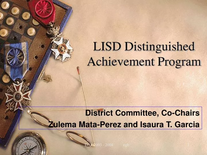 lisd distinguished achievement program
