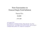 Non-Gaussianities in General Single Field Inflation - slide 1