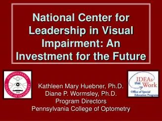 National Center for Leadership in Visual Impairment: An Investment for the Future