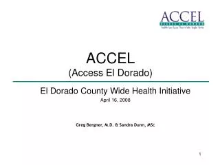 ACCEL (Access El Dorado)