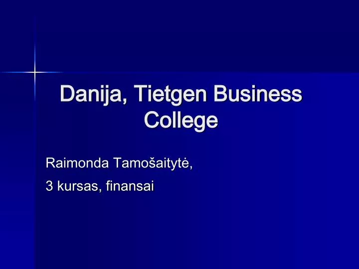 danija tietgen business college