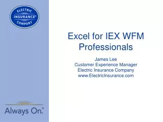 Excel for IEX WFM Professionals
