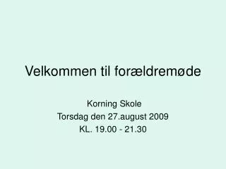 velkommen til for ldrem de