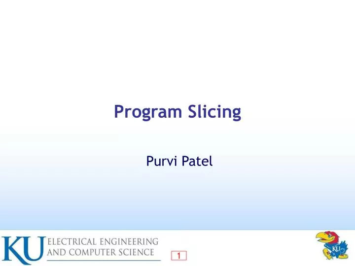 program slicing