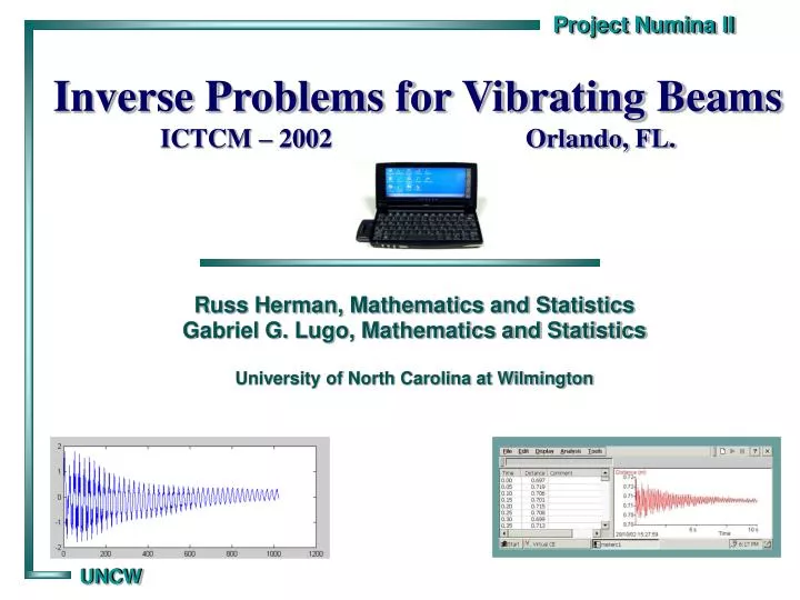 inverse problems for vibrating beams ictcm 2002 orlando fl