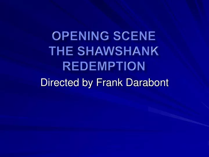 opening scene the shawshank redemption