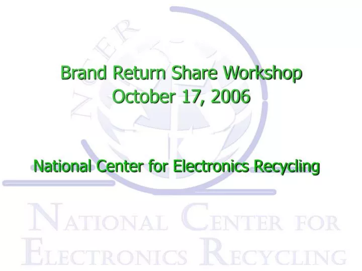 brand return share workshop october 17 2006