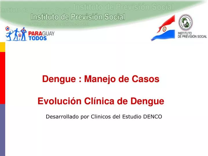 dengue manejo de casos evoluci n cl nica de dengue