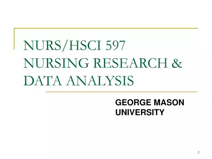 nurs hsci 597 nursing research data analysis