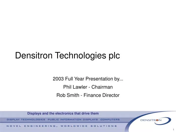 densitron technologies plc