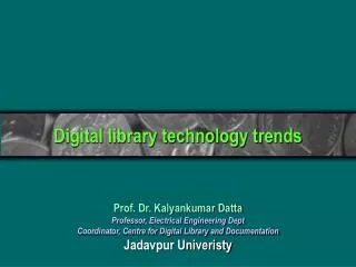 Digital library technology trends