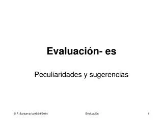 Evaluaci??n