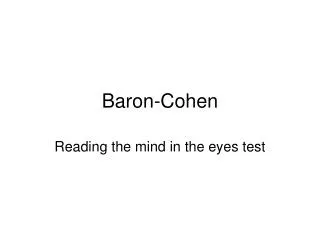 Baron-Cohen
