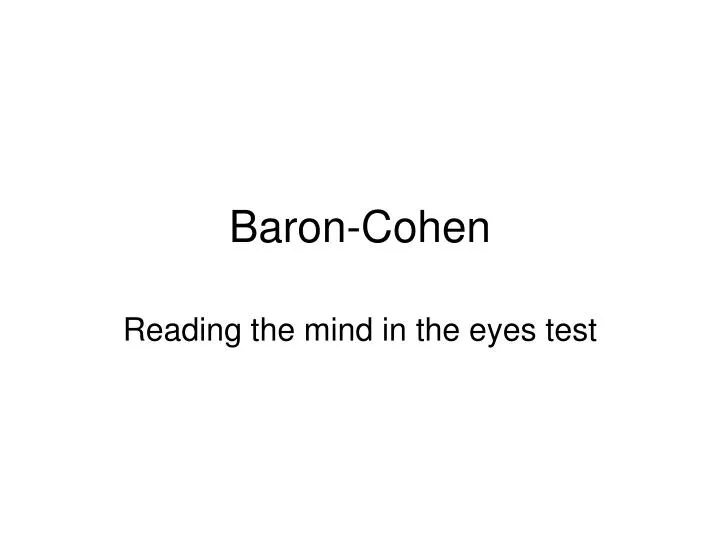 baron cohen
