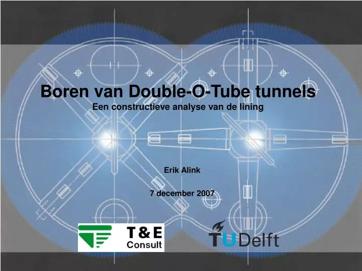 boren van double o tube tunnels een constructieve analyse van de lining