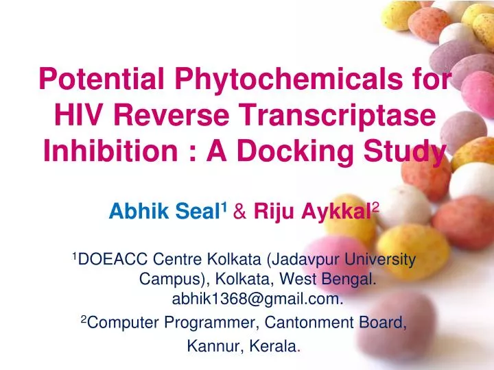 potential phytochemicals for hiv reverse transcriptase inhibition a docking study