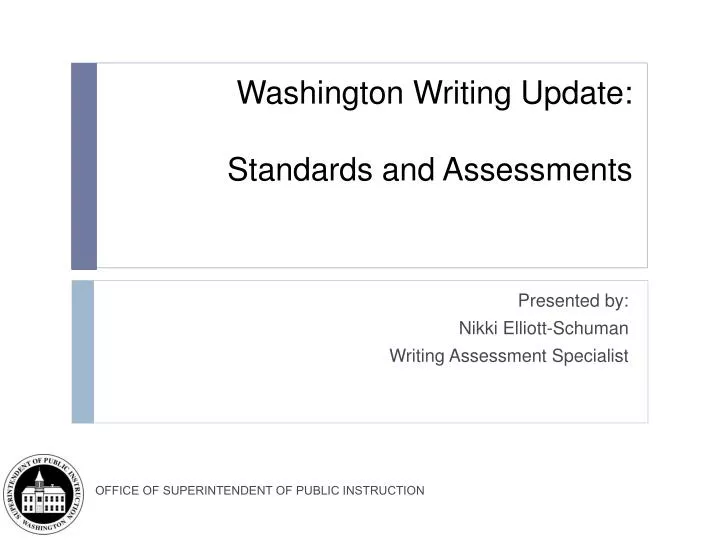 washington writing update standards and assessments
