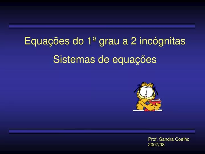 SISTEMA DE EQUAÇÕES do 2º grau SUBSTITUIÇÃO