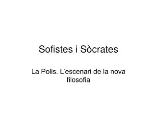 sofistes i s crates